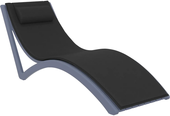 Siesta Slim Sunlounger with Cushion & Ocean Side Table - 3pc Package