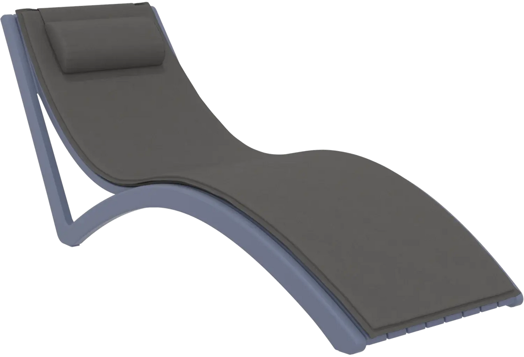 Siesta Slim Sunlounger with Cushion & Ocean Side Table - 3pc Package