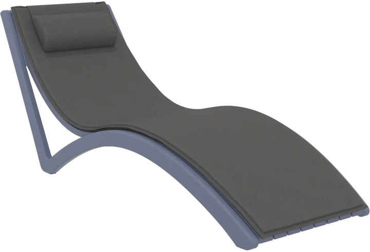 Siesta Slim Sunlounger with Cushion & Ocean Side Table - 3pc Package