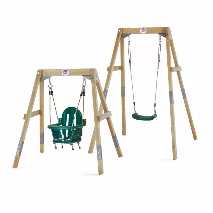 Plum 2-in-1 Wooden Swing Set