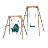 Plum 2-in-1 Wooden Swing Set