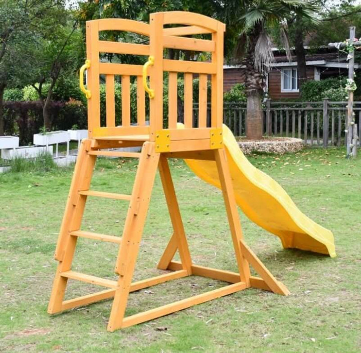 Kidzshack Pool Slide with Wooden Frame (12 slide colours)