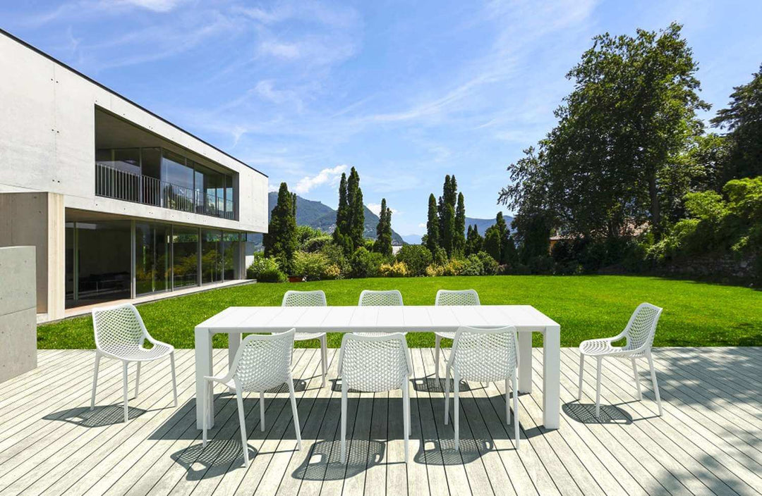 Siesta Vegas Table 260/300 & Air Chair 8 Seater Dining Set (Available in White, Taupe, Black & Anthracite)