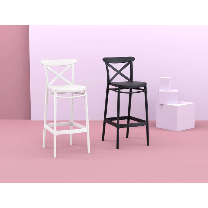 Cross Back Bar Stools by Siesta