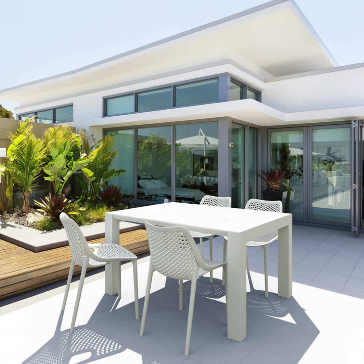 Siesta Vegas Table/Air Chair 4 Seater Outdoor Dining Setting (Available in Anthracite, Black, Taupe & White)