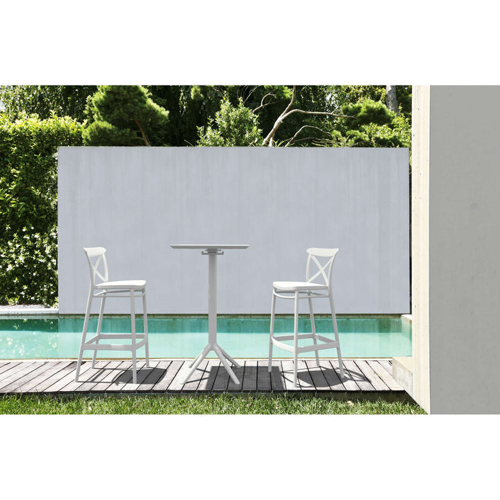 Cross Back Bar Stools by Siesta