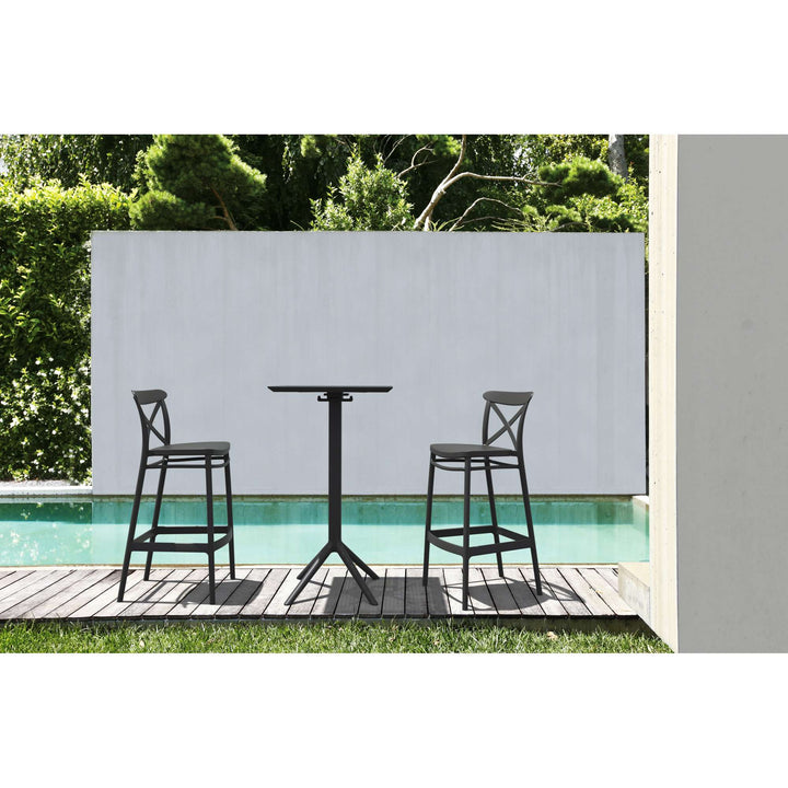 Cross Back Bar Stools by Siesta