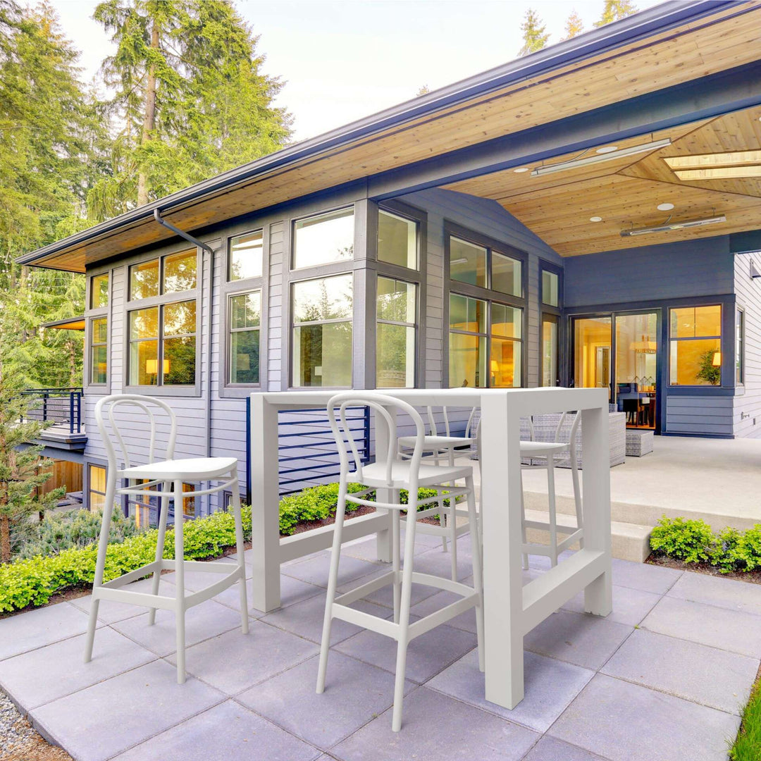 Vegas Bar Table & Victor Barstool 75 4 Seat Package