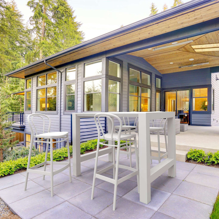 Vegas Bar Table & Victor Barstool 75 4 Seat Package