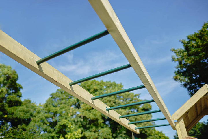 Plum Lookout Wooden Tower with Monkey Bars