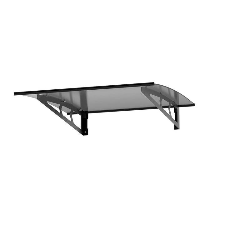 Instahut 1m x 1m Window / Door Awning Canopy - Grey Metal Frame