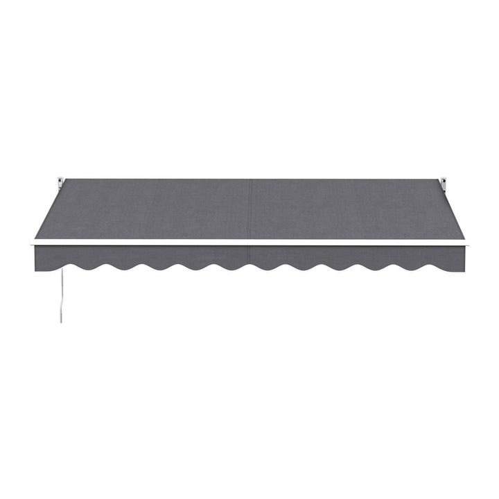 Instahut Retractable Folding Arm Awning Motorised Sunshade 3.5M X 2.5M Grey