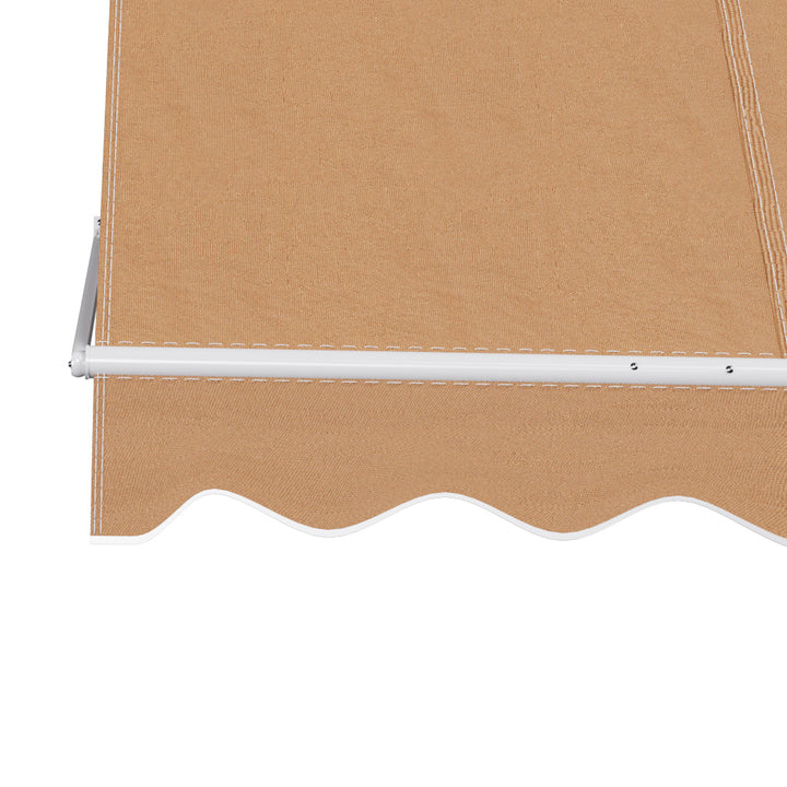 Instahut 2.1m x 2.1m Outdoor Retractable Blind / Window Awning  - Fixed Pivot Arm - Beige