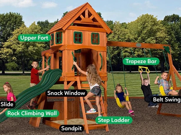 Backyard Discovery Atlantis Swing & Play Set