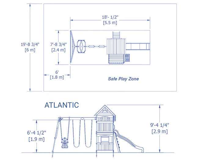 Backyard Discovery Atlantis Swing & Play Set