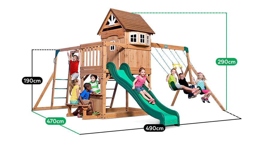 Backyard Discovery Montpelier Swing & Play Set