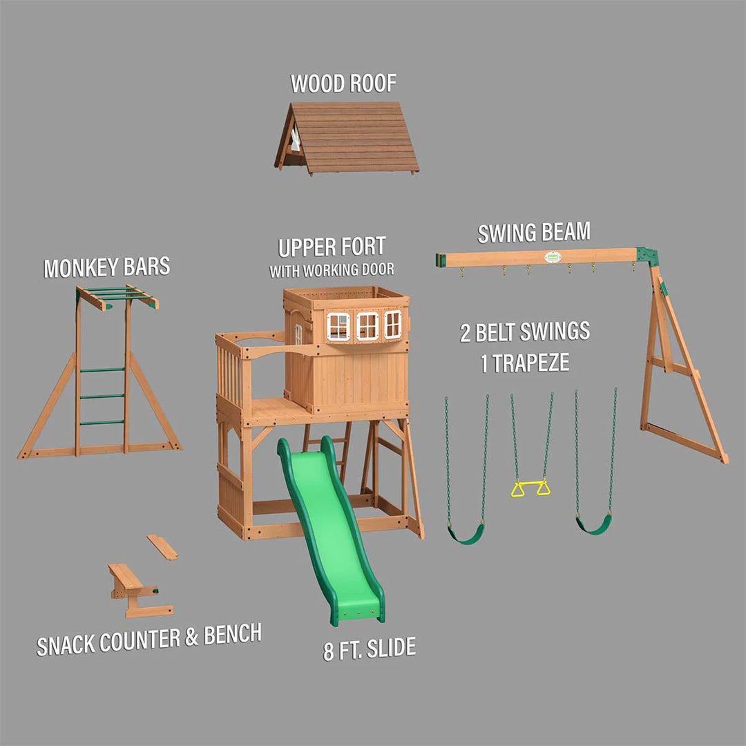 Backyard Discovery Montpelier Swing & Play Set