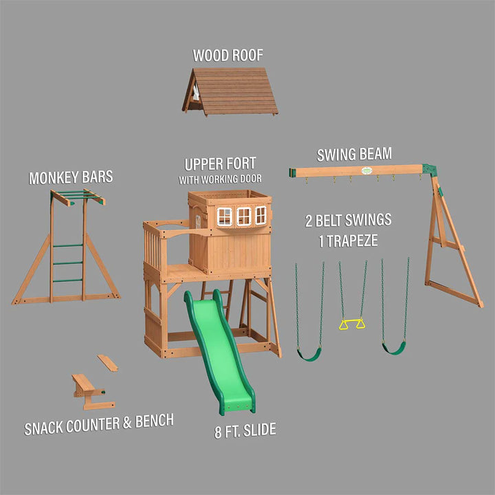 Backyard Discovery Montpelier Swing & Play Set
