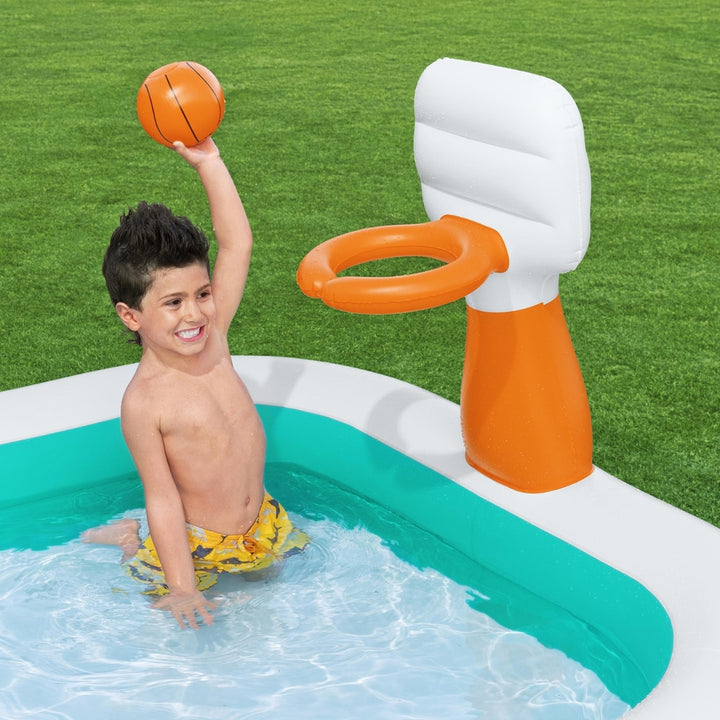 Bestway Kids Inflatable Pool - with Basketball Hoop - 251x168cm