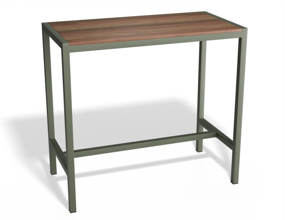 Moonah Outdoor High Bar Table - Spotted Gum (Custom Made)