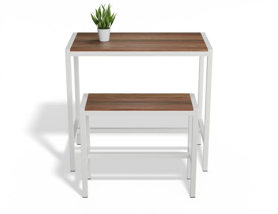 Moonah Outdoor High Bar Table - Spotted Gum (Custom Made)