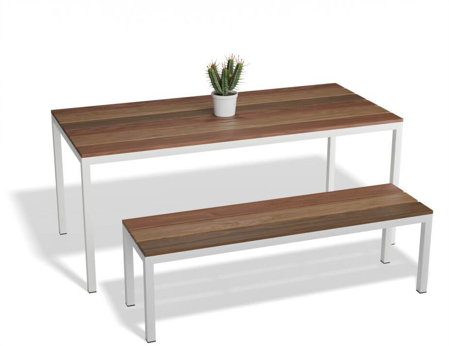 Cape Outdoor Dining Table - Spotted Gum (Custom Made)