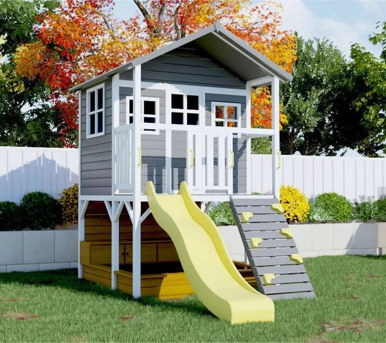 Kidzshack Caboodle Shack Cubby House with Mud Kitchen