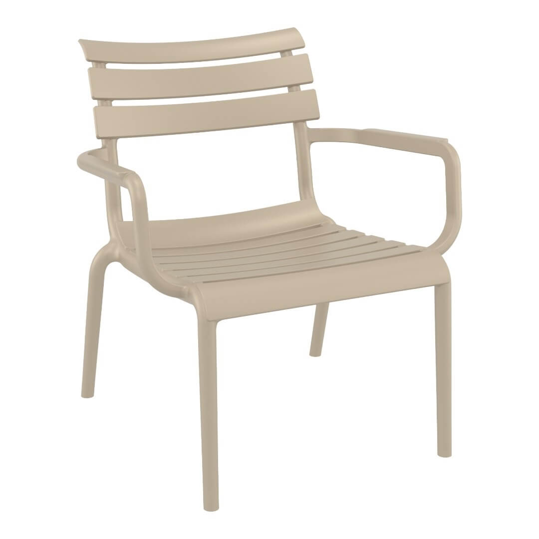 Siesta Paris Lounge Armchair (Available in Black, White, Taupe, Olive Green, Marsala & Anthracite)