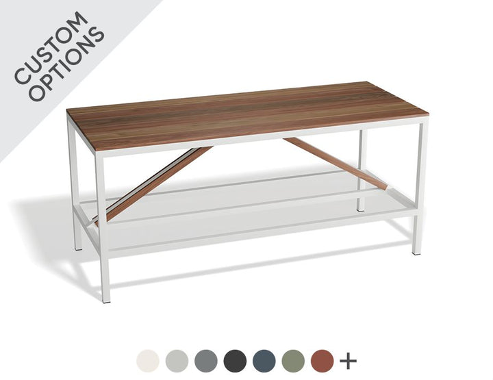 Level Cape Outdoor High Bar Table - Spotted Gum (Custom Made)