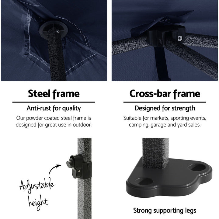 Instahut 3x4.5m Pop Up Gazebo (Available in Navy & White)