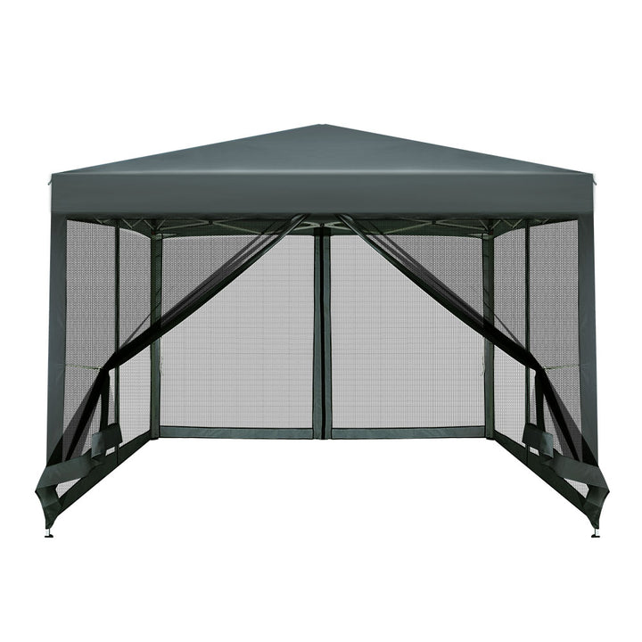 Instahut 3m x 3m Pop Up Gazebo - Shade Mesh Wall (Available in Grey, White & Black)