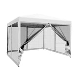 Instahut 3m x 3m Pop Up Gazebo - Shade Mesh Wall (Available in Grey, White & Black)