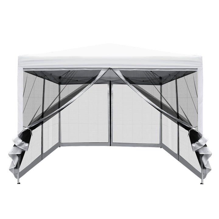 Instahut 3m x 3m Pop Up Gazebo - Shade Mesh Wall (Available in Grey, White & Black)