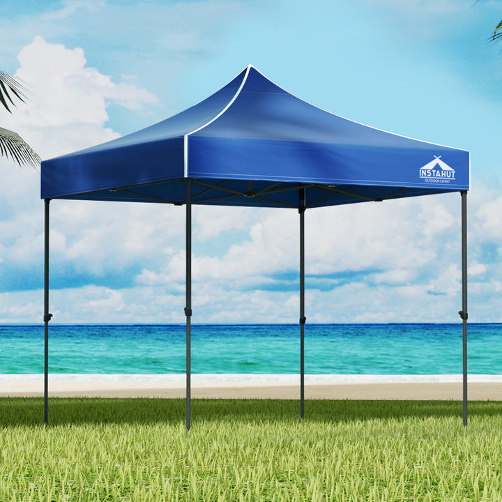 Instahut 3m x 3m Pop Up Marquee / Gazebo w/Base Pods (Available in Black, Blue & Navy)