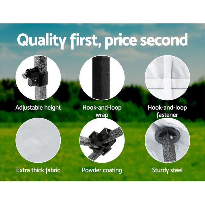 Instahut 3m x 6m Pop Up Marquee / Gazebo (Available in Black, White & Navy)