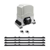 LockMaster Electric Sliding Gate Opener Kit with Remotes - 1200kg / 4m Rails