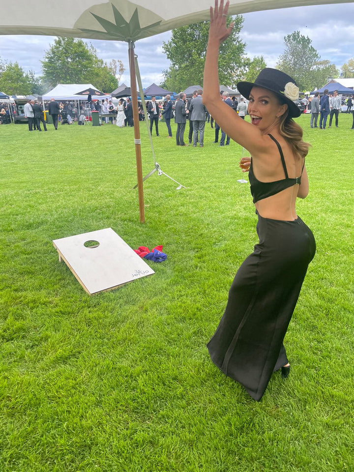 Cornhole Standard Single Game & Bean Bag Toss Board