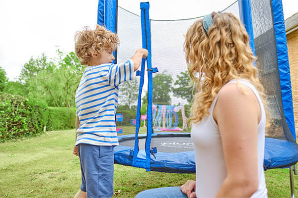 Plum 4Ft Junior Springsafe Trampoline & Enclosure - Blue