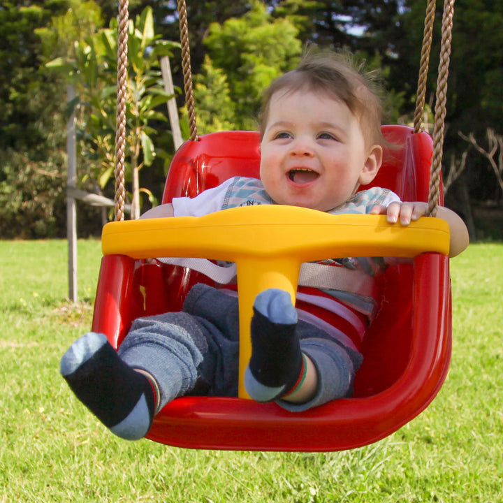 Lifespan Kids Baby Swing Seat Attachment (Red & Yellow or Green & Yellow)