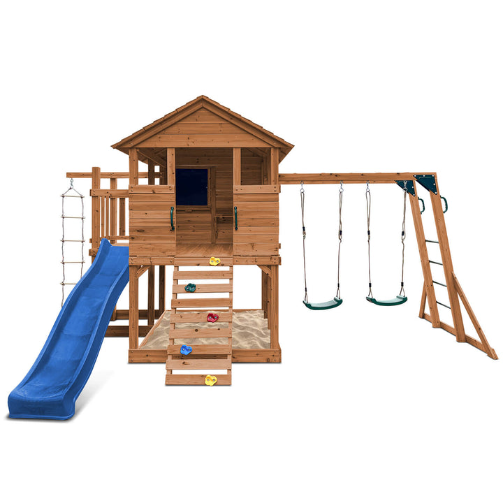 Kingston Elevated Cubby House with Slide - by Lifespan Kids
