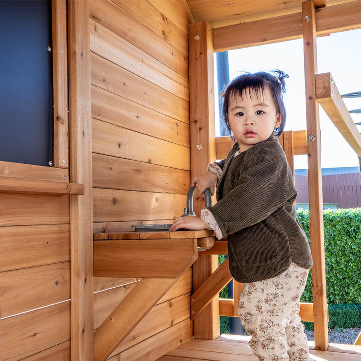 Kingston Elevated Cubby House with Slide - by Lifespan Kids