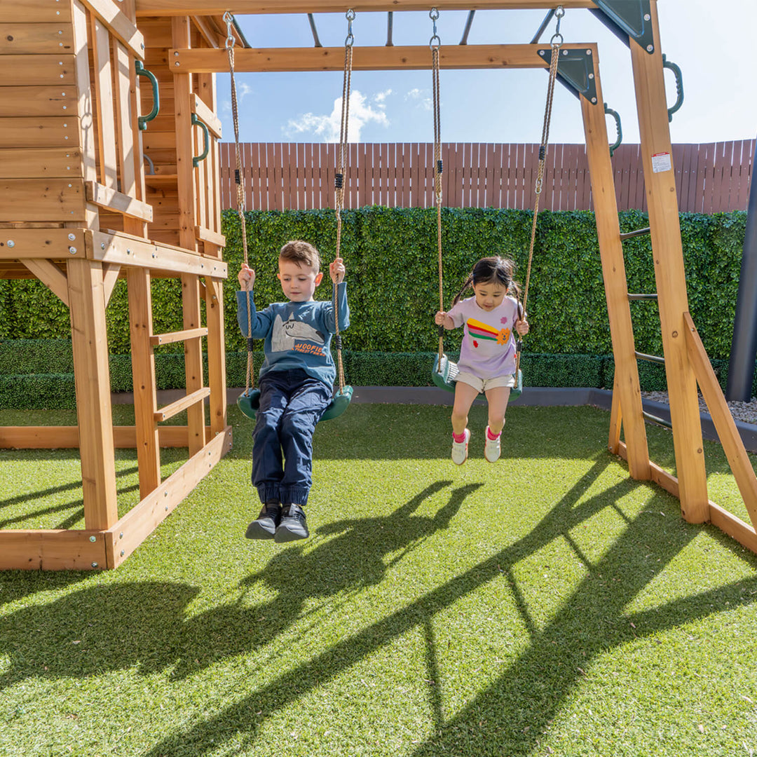 Kingston Elevated Cubby House with Slide - by Lifespan Kids