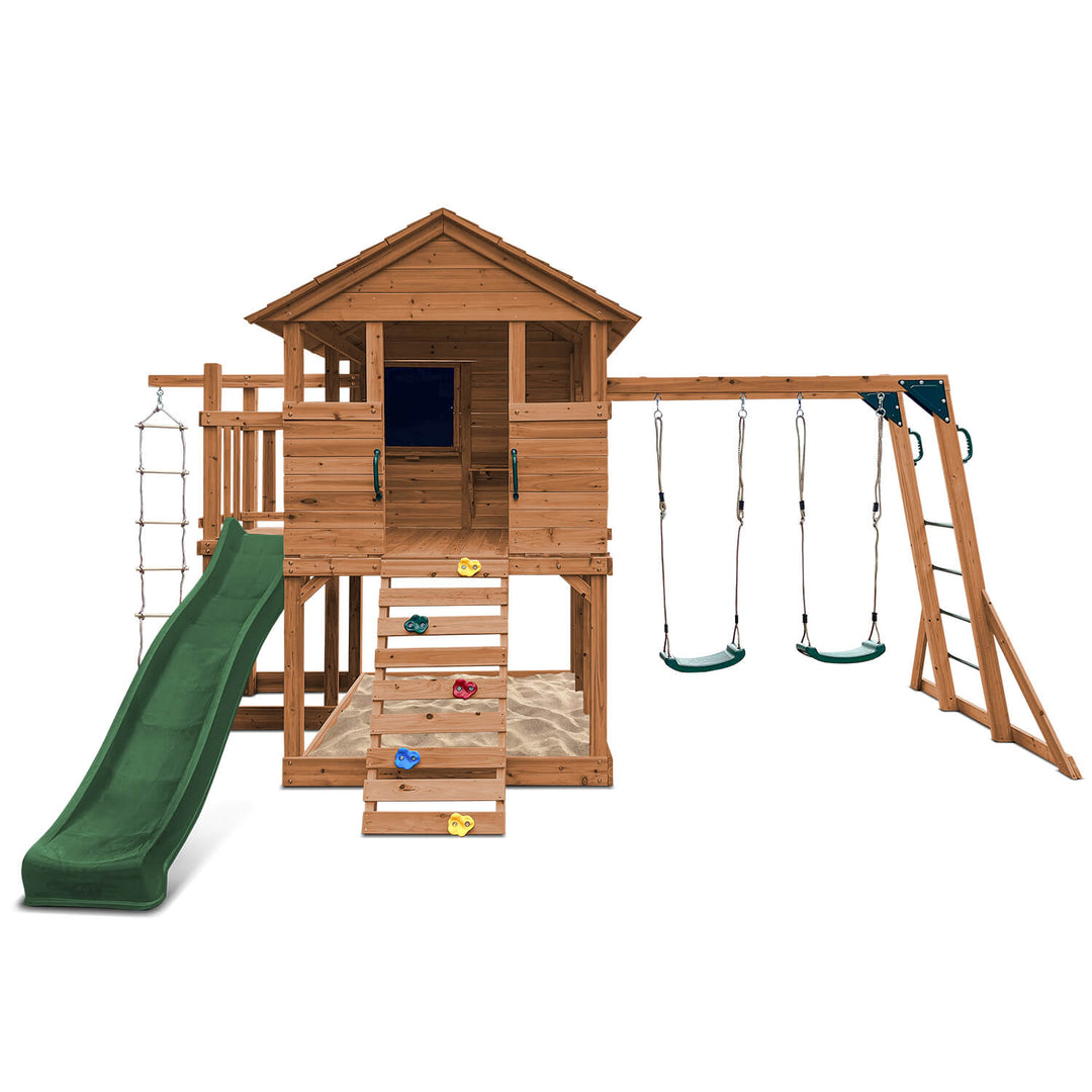 Kingston Elevated Cubby House with Slide - by Lifespan Kids