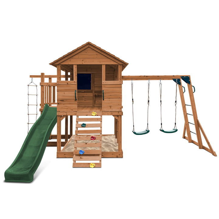Kingston Elevated Cubby House with Slide - by Lifespan Kids