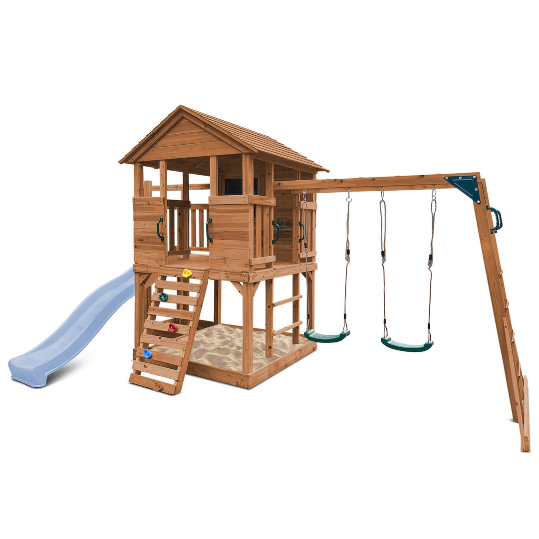Kingston Elevated Cubby House with Slide - by Lifespan Kids