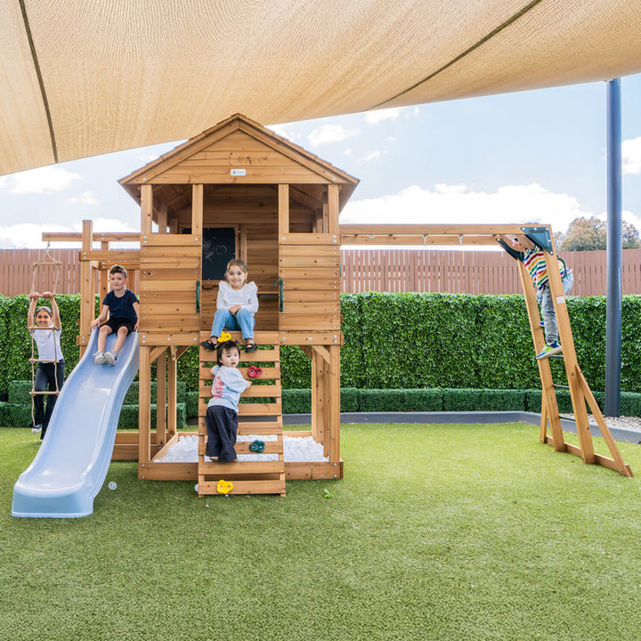 Kingston Elevated Cubby House with Slide - by Lifespan Kids