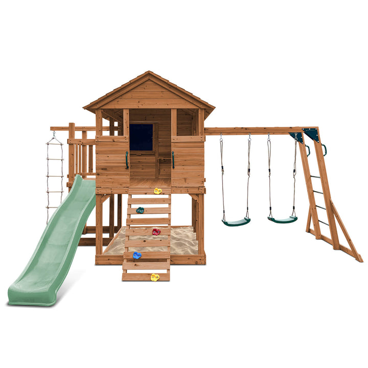 Kingston Elevated Cubby House with Slide - by Lifespan Kids