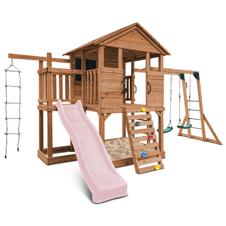 Kingston Elevated Cubby House with Slide - by Lifespan Kids