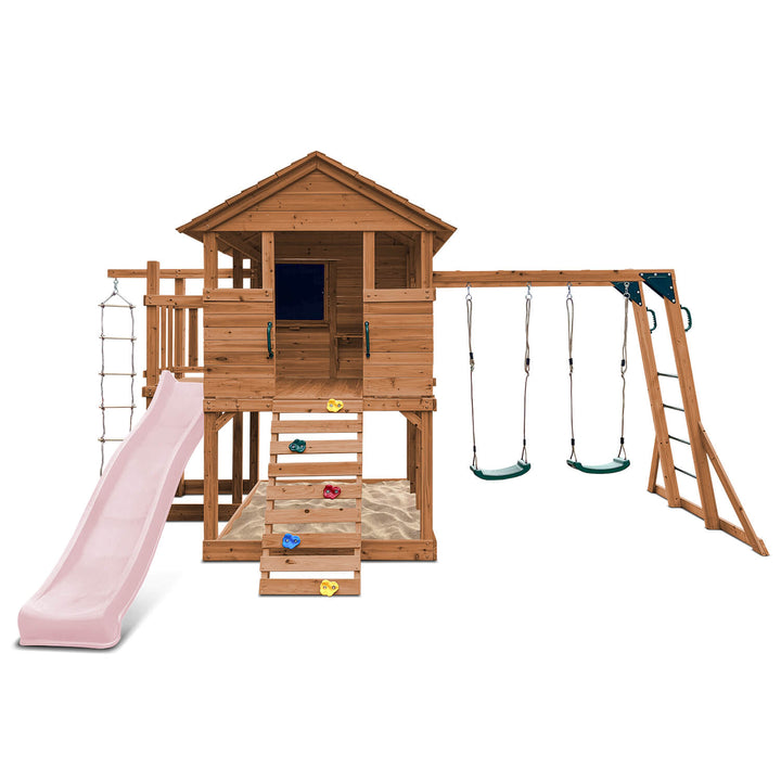 Kingston Elevated Cubby House with Slide - by Lifespan Kids