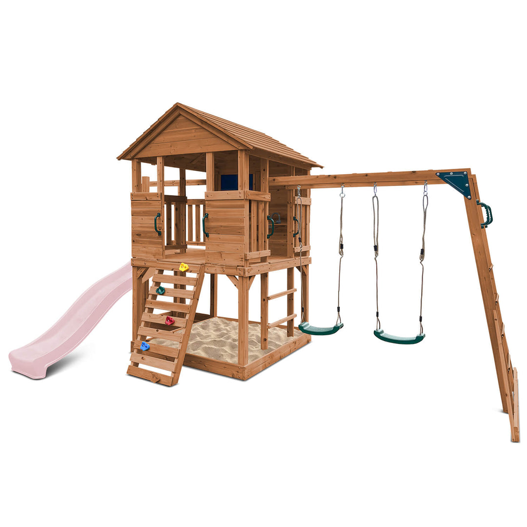 Kingston Elevated Cubby House with Slide - by Lifespan Kids